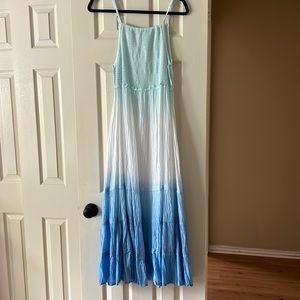 Blue and white maxi dress!